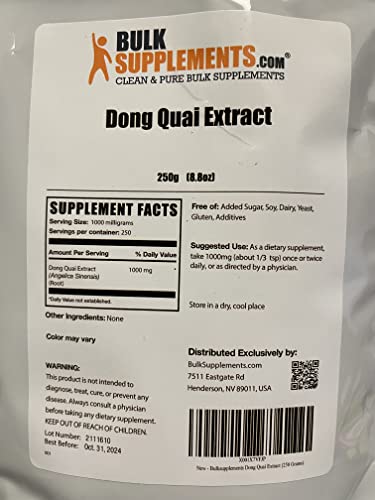 Serving size 1g of Dong Quai Root Extract Powder