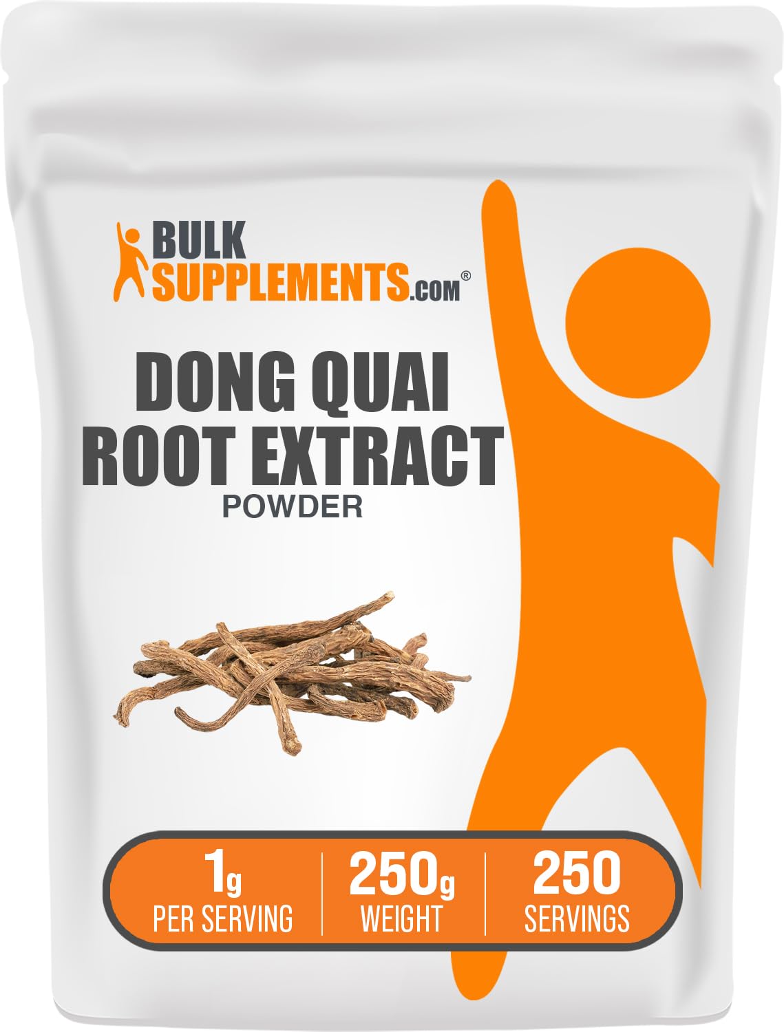 BulkSupplements Dong Quai Root Extract Powder 250g jar label