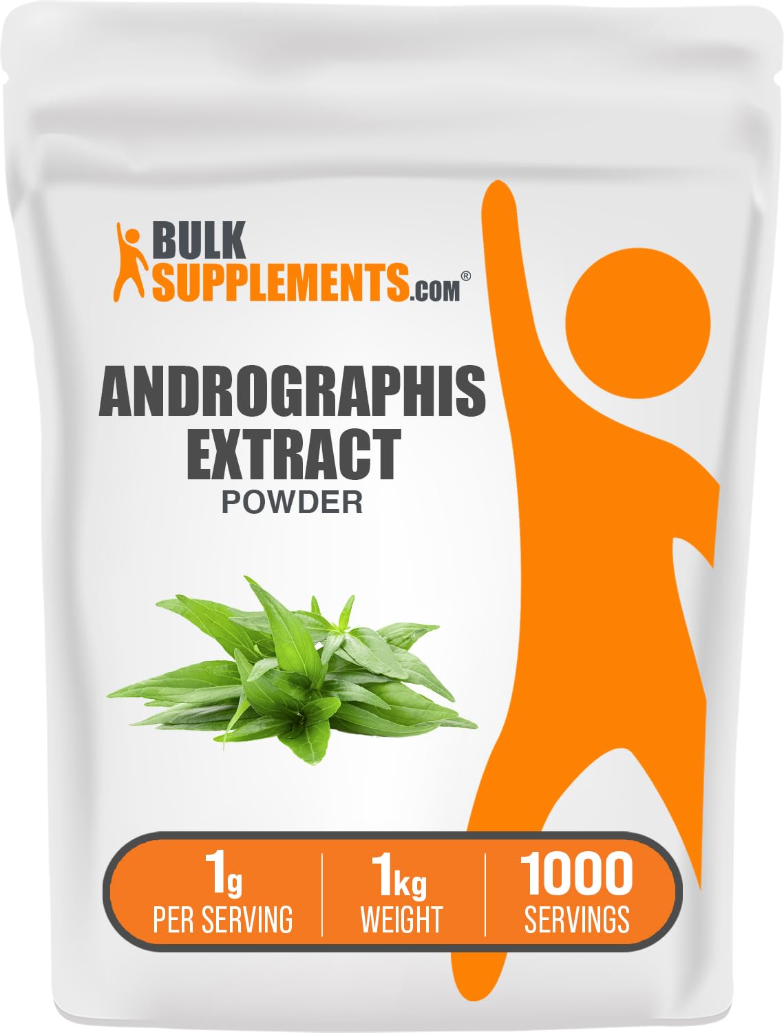 BulkSupplements Andrographis Extract Powder 1kg pack