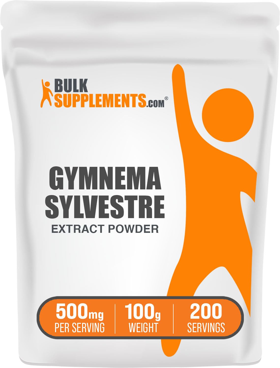BulkSupplements Gymnema Extract Powder bottle, convenient daily supplement support for balance.