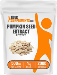 BulkSupplements Pumpkin Seed Extract Powder bottle image for convenient daily wellness ritual