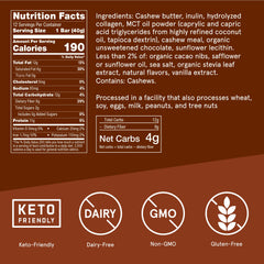 Close-up of Bulletproof collagen bars with chocolate chips and cacao nibs