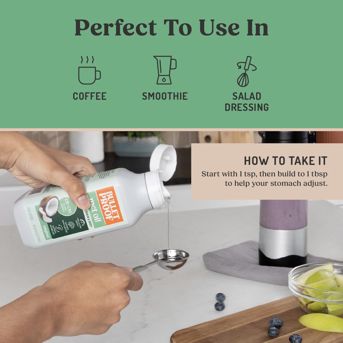 Bulletproof Coffee with MCT Oil added