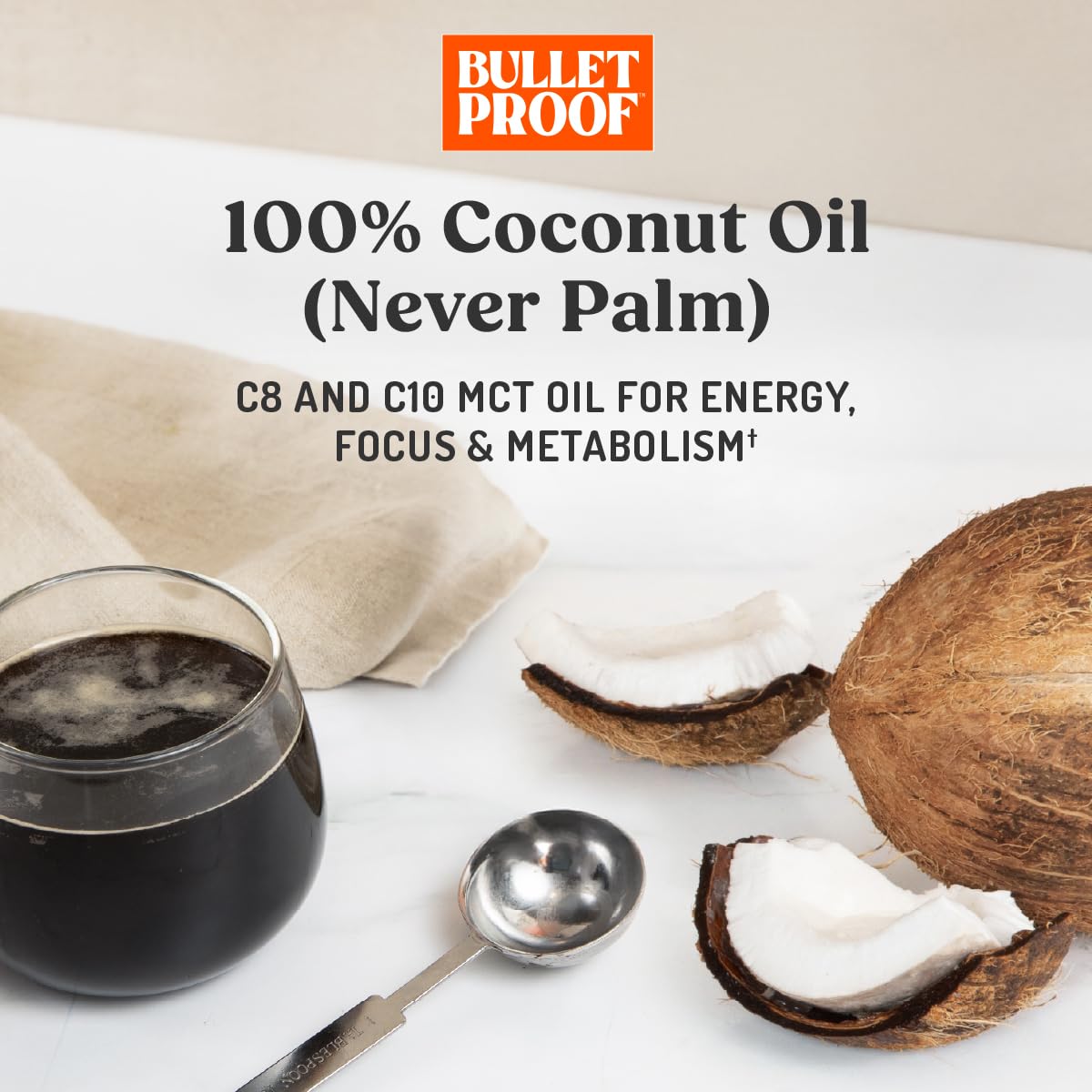 MCT Oil being poured into a coffee