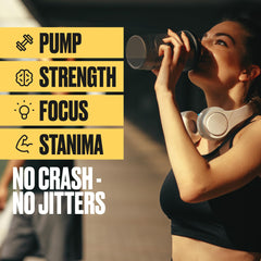 BULLFIT Pre Workout Pina Coolada scoop dispensing shows precise serving control.