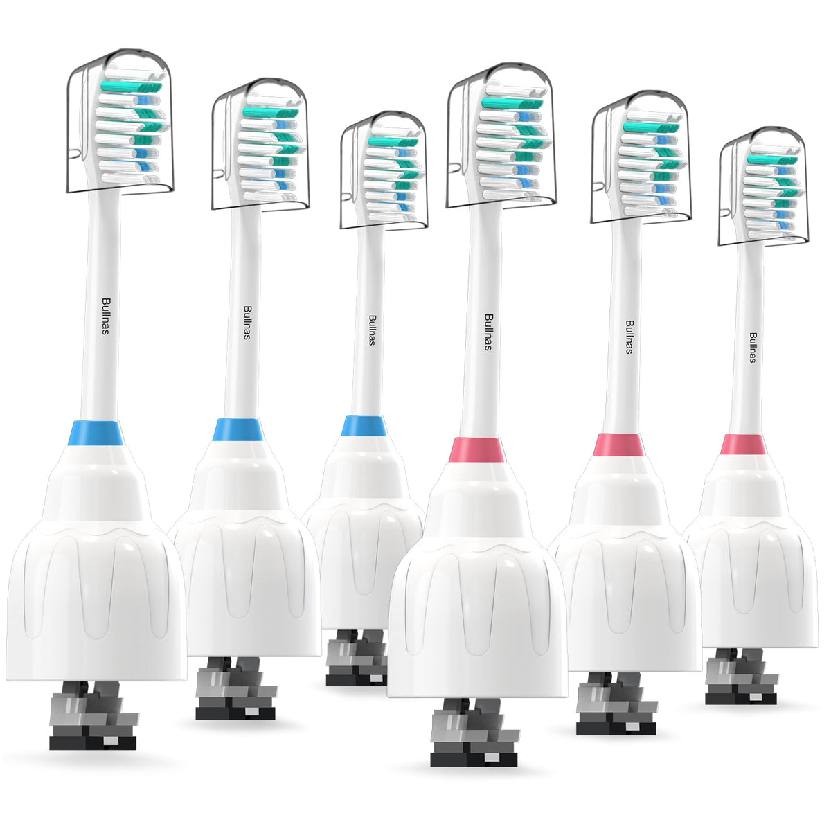Bullnas Philips Sonicare E-Series replacement heads 6-pack BN728 - front view