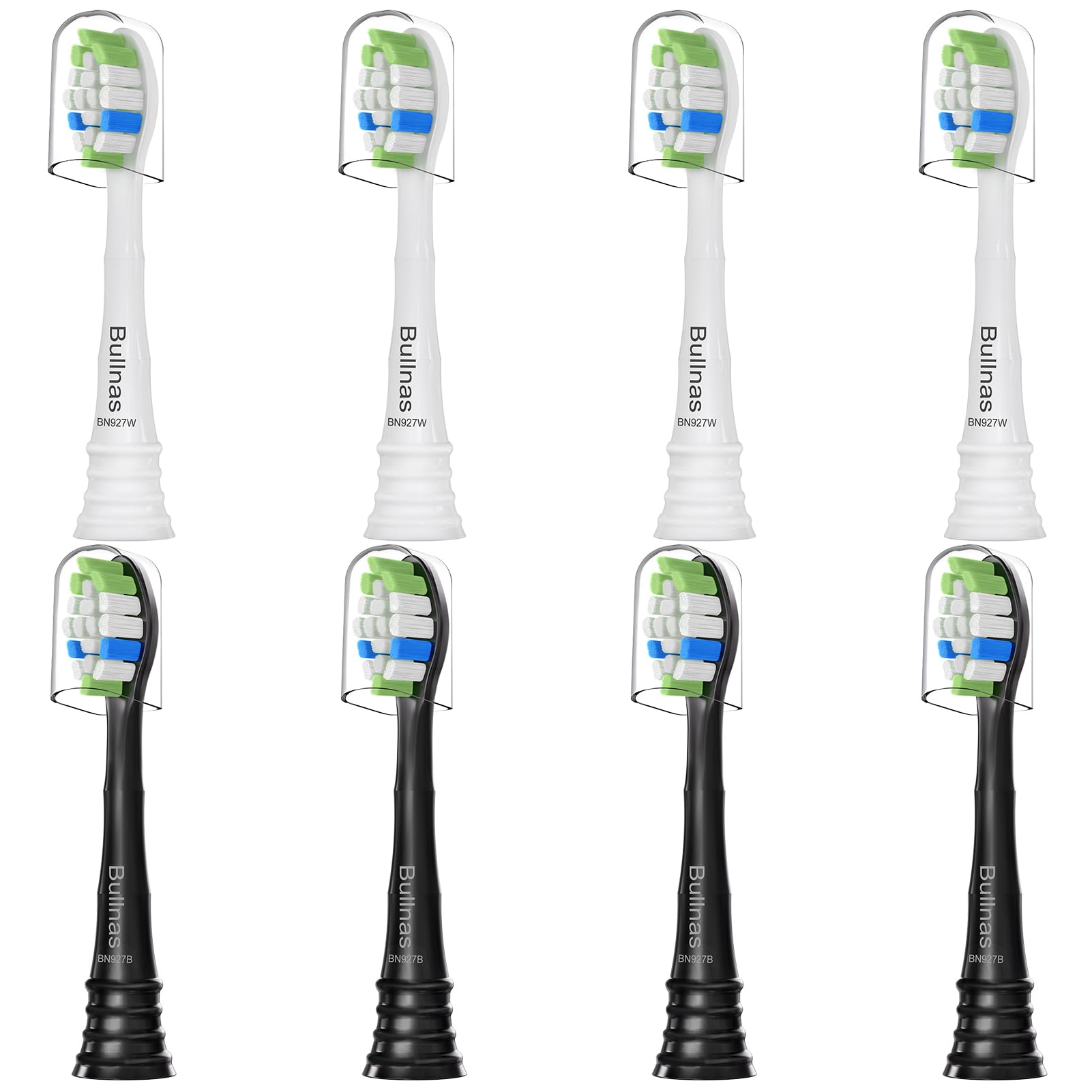 Bullnas W replacement toothbrush head – front view