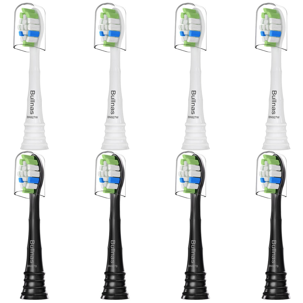 Bullnas W replacement toothbrush head – front view