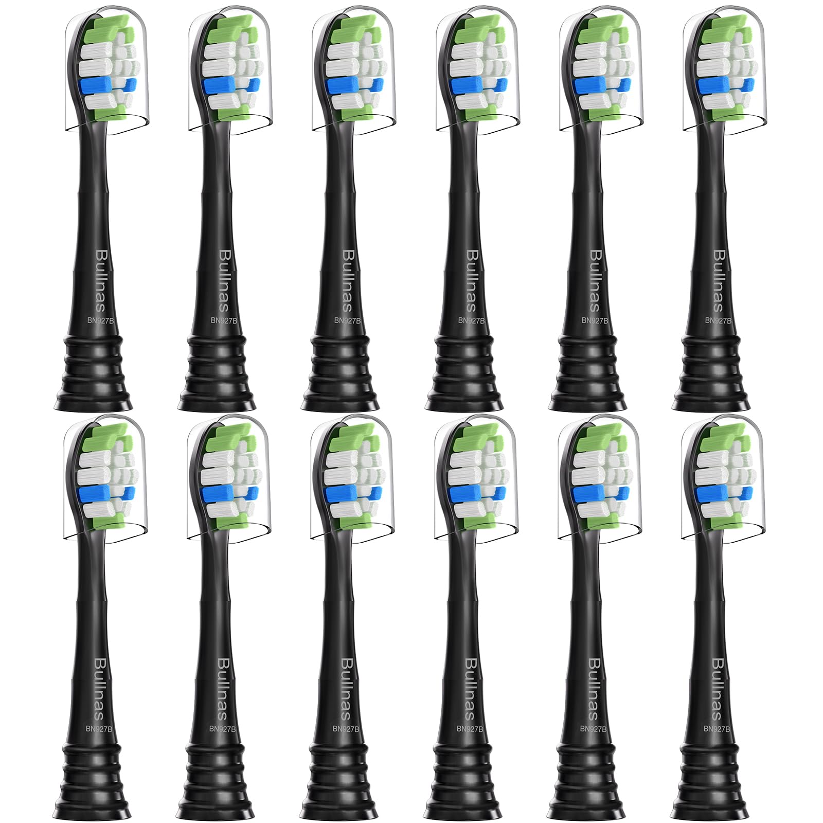 Bullnas replacement brush heads compatible with Philips Sonicare ProtectiveClean 4100-6100 series