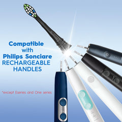 Close-up of Bullnas brush head bristles showing W-design for deep cleaning