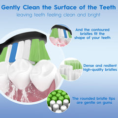 Bullnas brush heads with protective dust cap