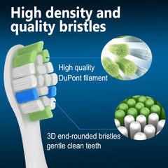 Ergonomic brush head design for thorough cleaning