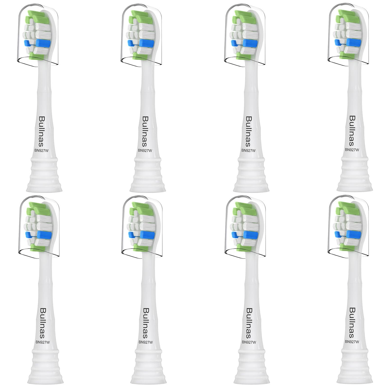 Bullnas W replacement head compatible with Philips Sonicare ProtectiveClean 4100, 5100, 5300, 6100