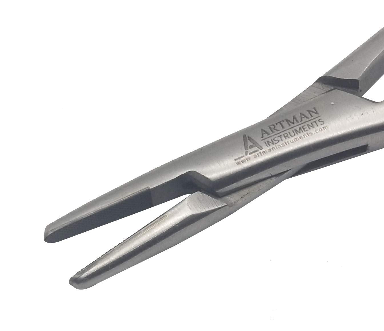 Orthodontic lace back tightener in use