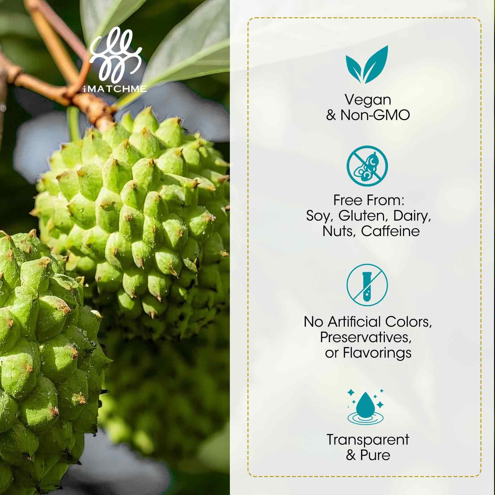 Bundle packaging shot of Soursop Graviola liquid with elderberry and lion's mane