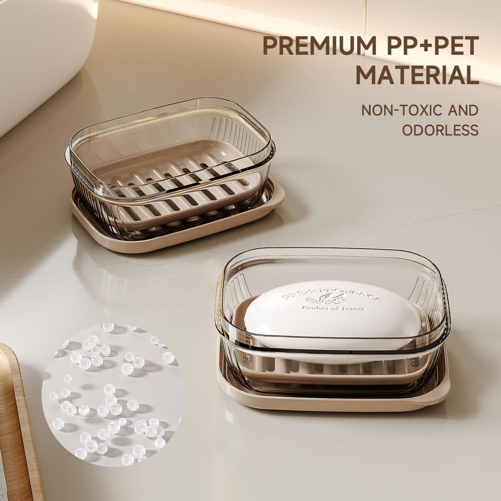 Bundle of toothbrush case and soap case for travel