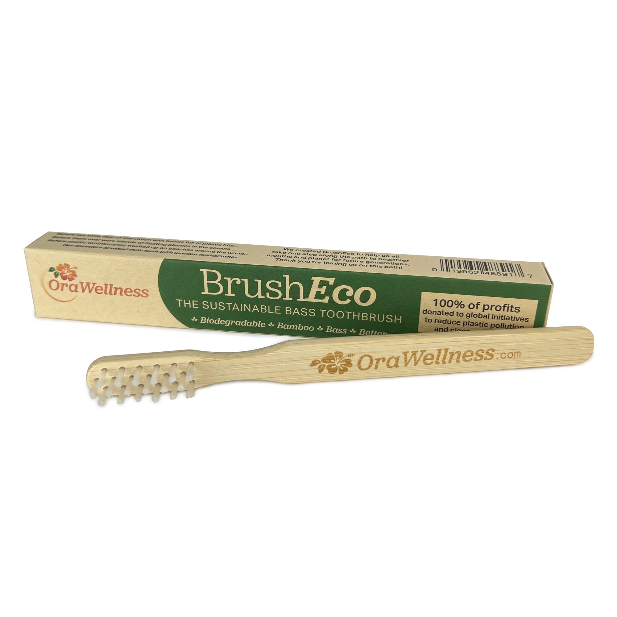 Bundle including tooth oil and eco bamboo toothbrush