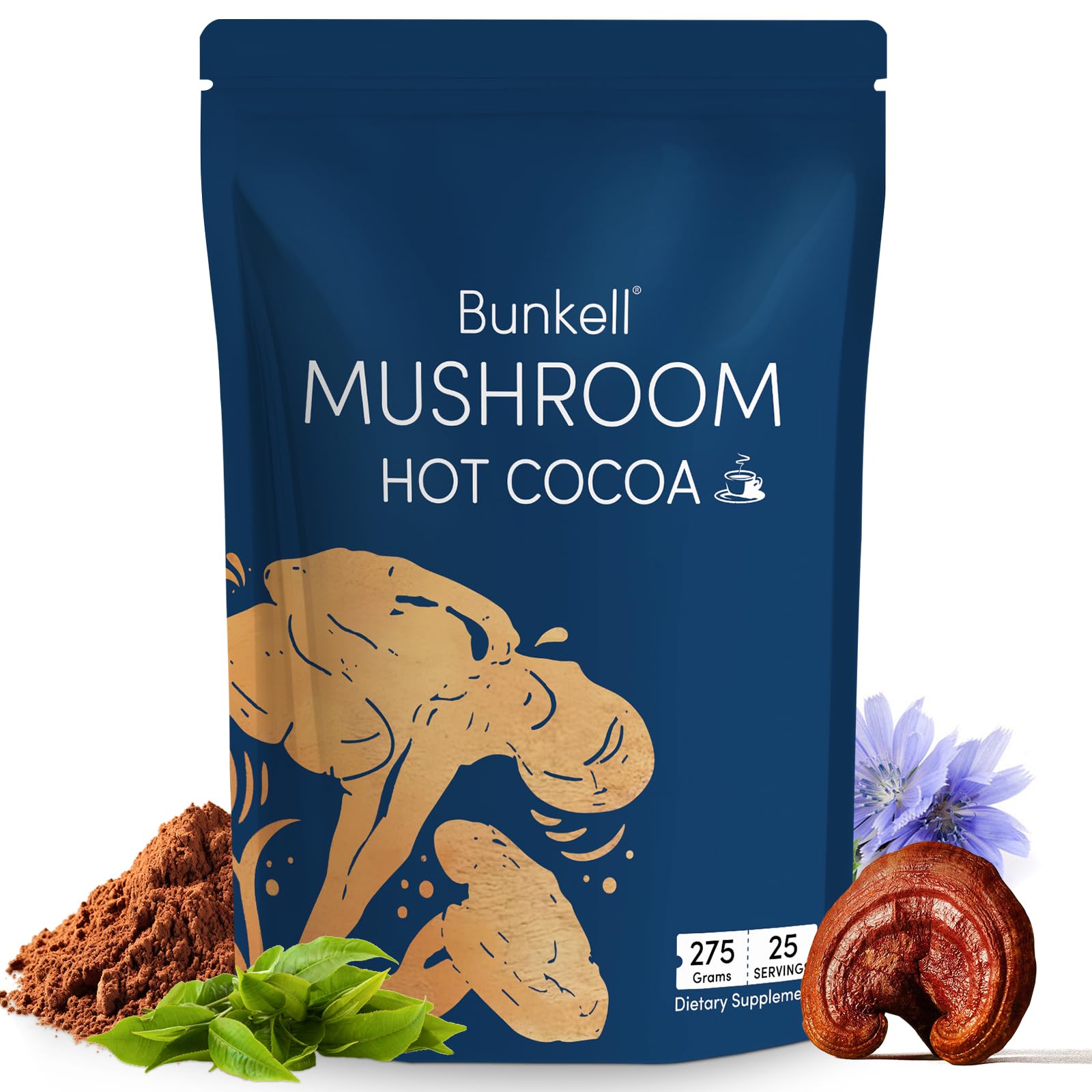 Bunkell Mushroom Hot Cocoa packaging