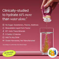 Dropper dispensing Buoy Electrolyte Drops into water