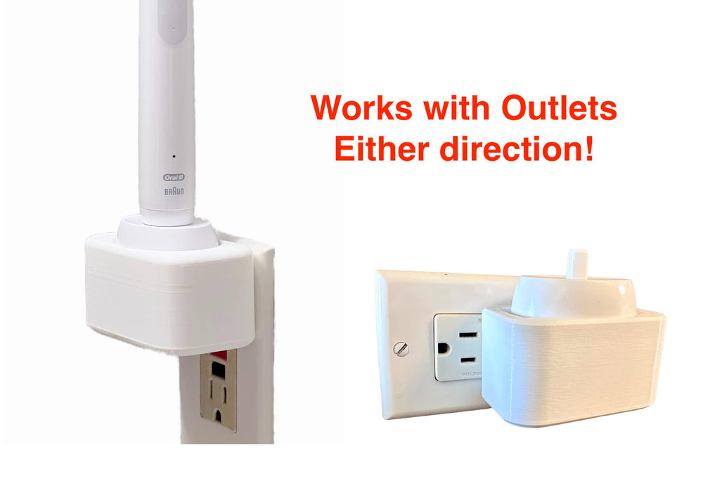 Counter space freed by Burd Oral-B charger holder