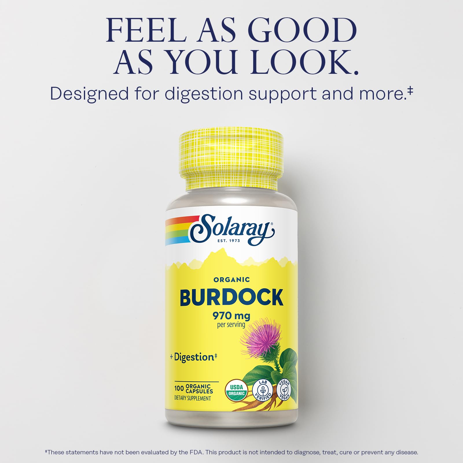 Burdock root antioxidants including quercetin and luteolin