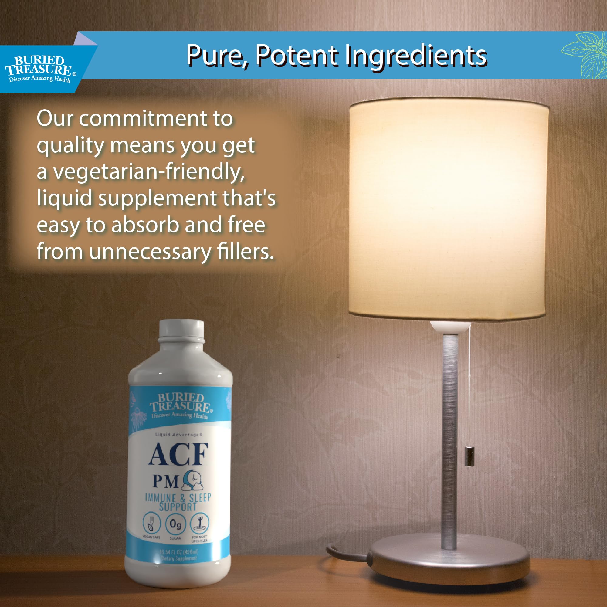 Buried Treasure ACF PM highlighted with chamomile and vitamin C