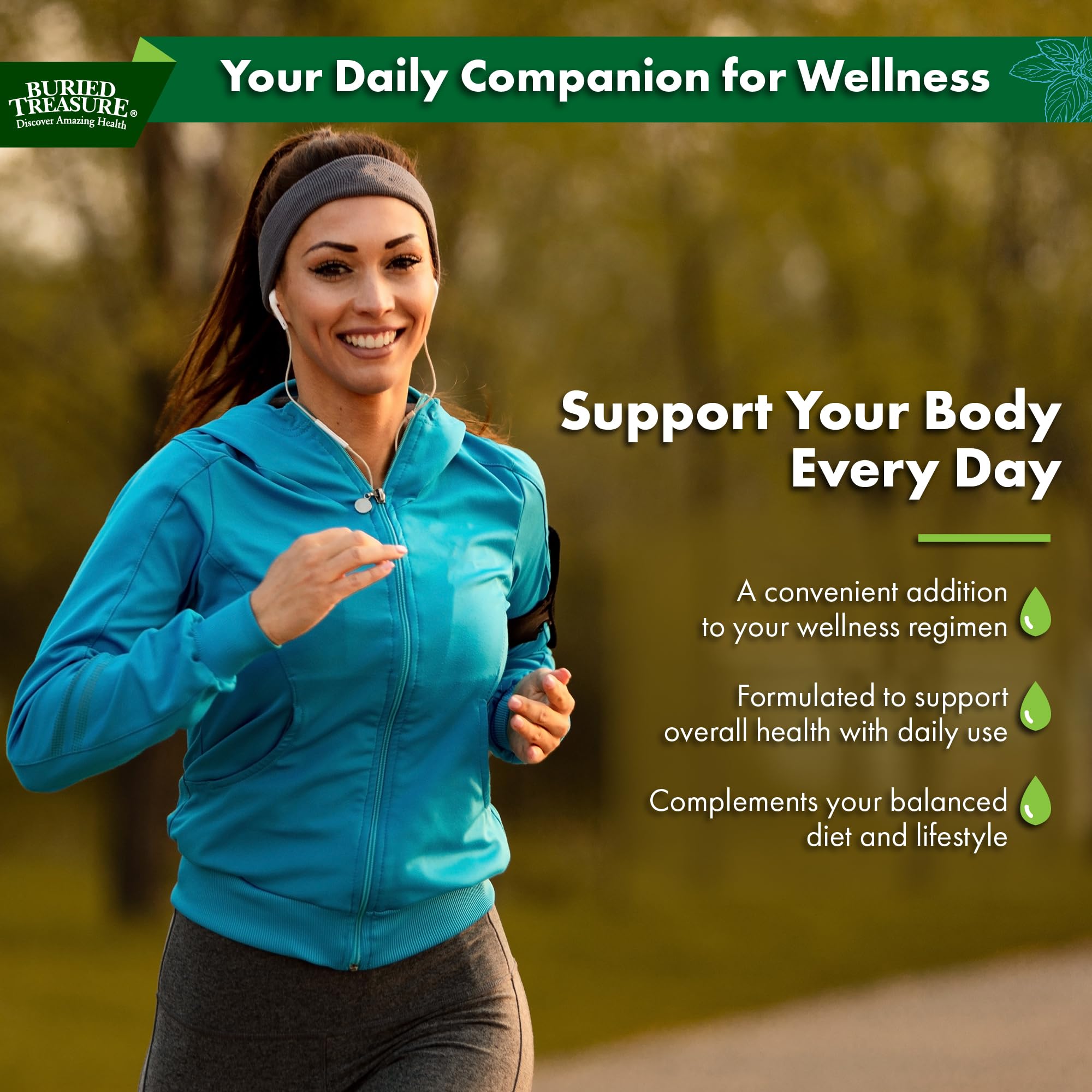 Buried Treasure Liquid Advantage on the kitchen counter ready to mix into a drink.