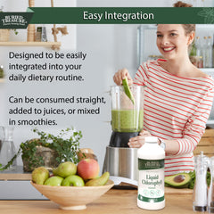 Digestive support concept for Buried Treasure Chlorophyll bottle