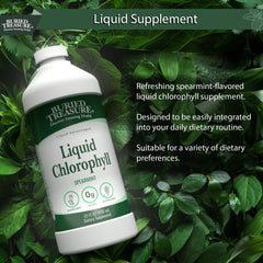 Label of Buried Treasure Liquid Chlorophyll 100 mg