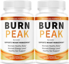 Burn Peak Capsules bottle front view – 2-Pack