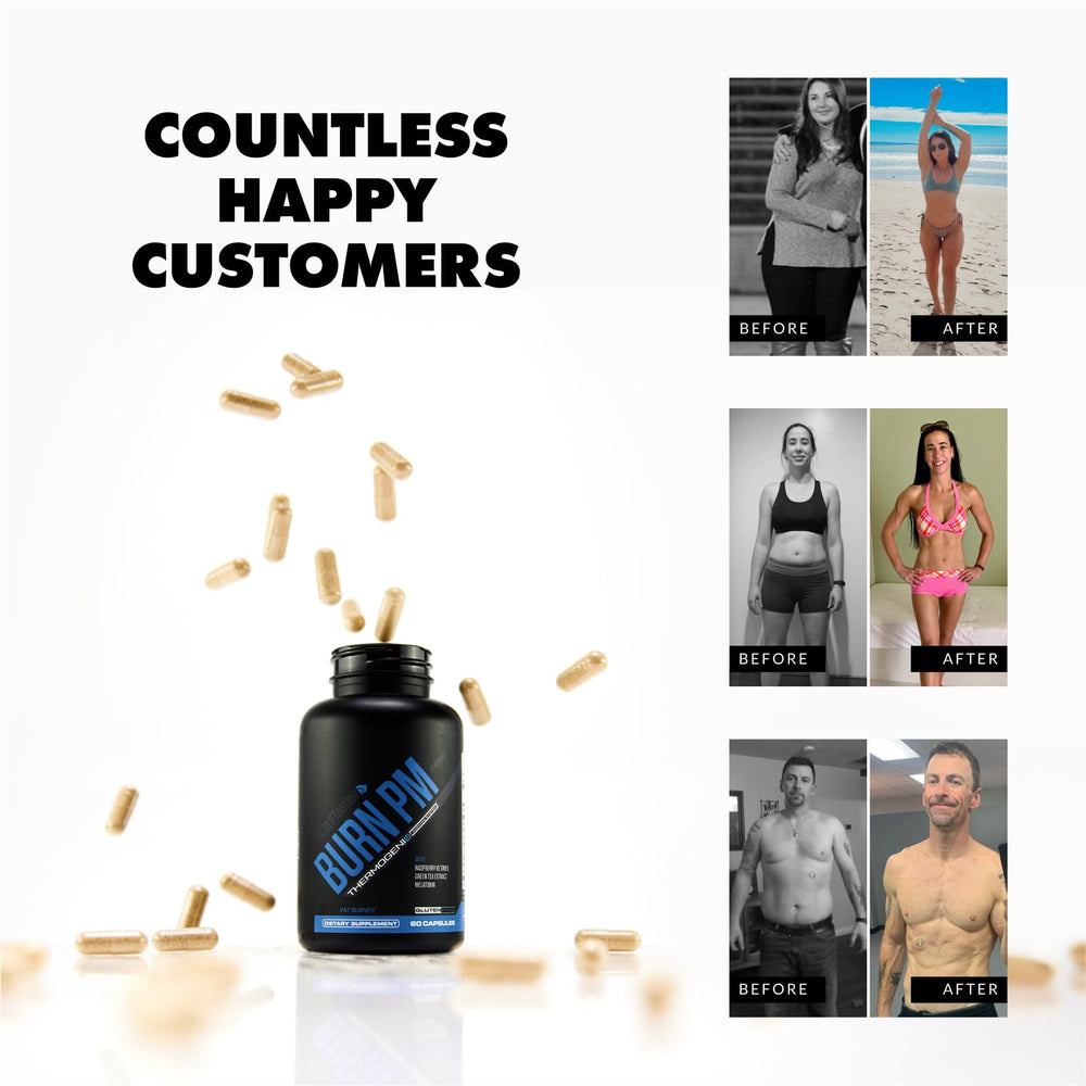 Gluten-free badge on Burn PM packaging