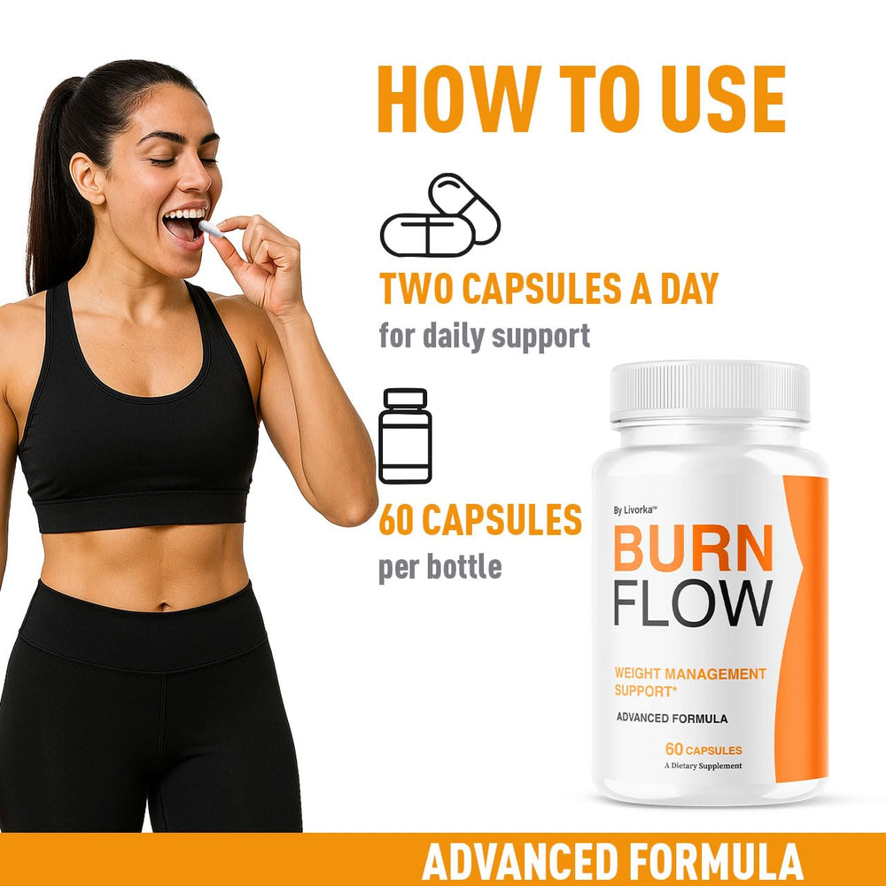BurnFlow Capsules bottle – 60 count