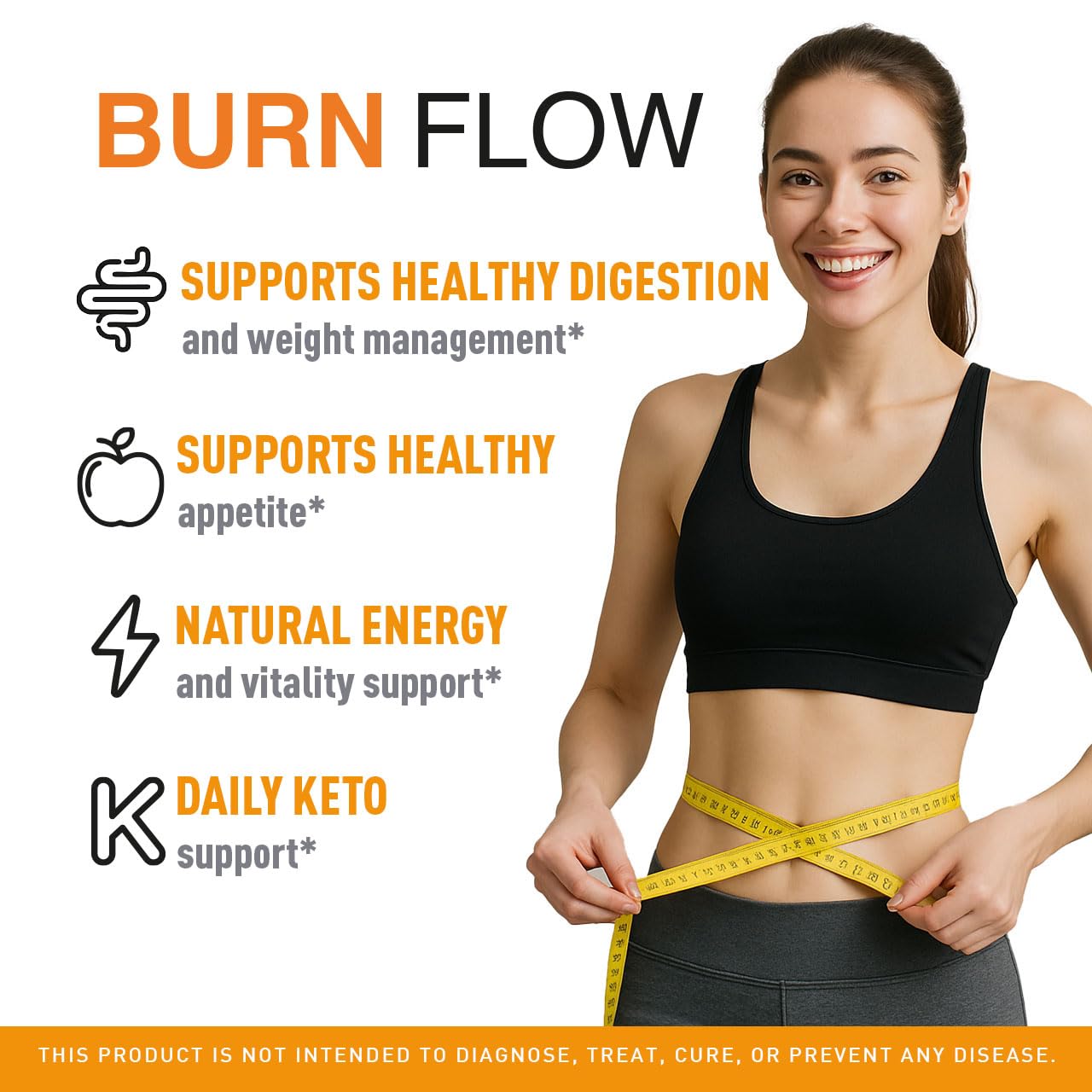 BurnFlow Capsules product label close-up