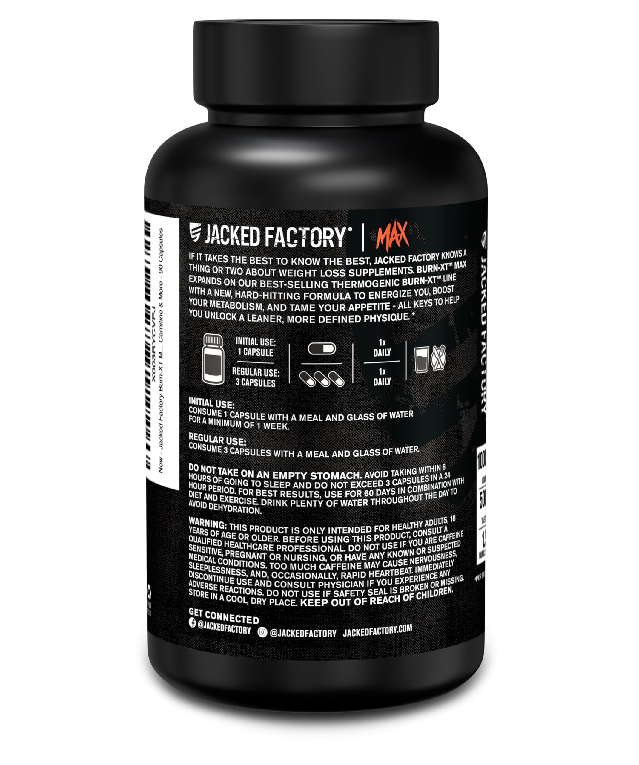 Lifestyle shot: person exercising with Burn-XT Max