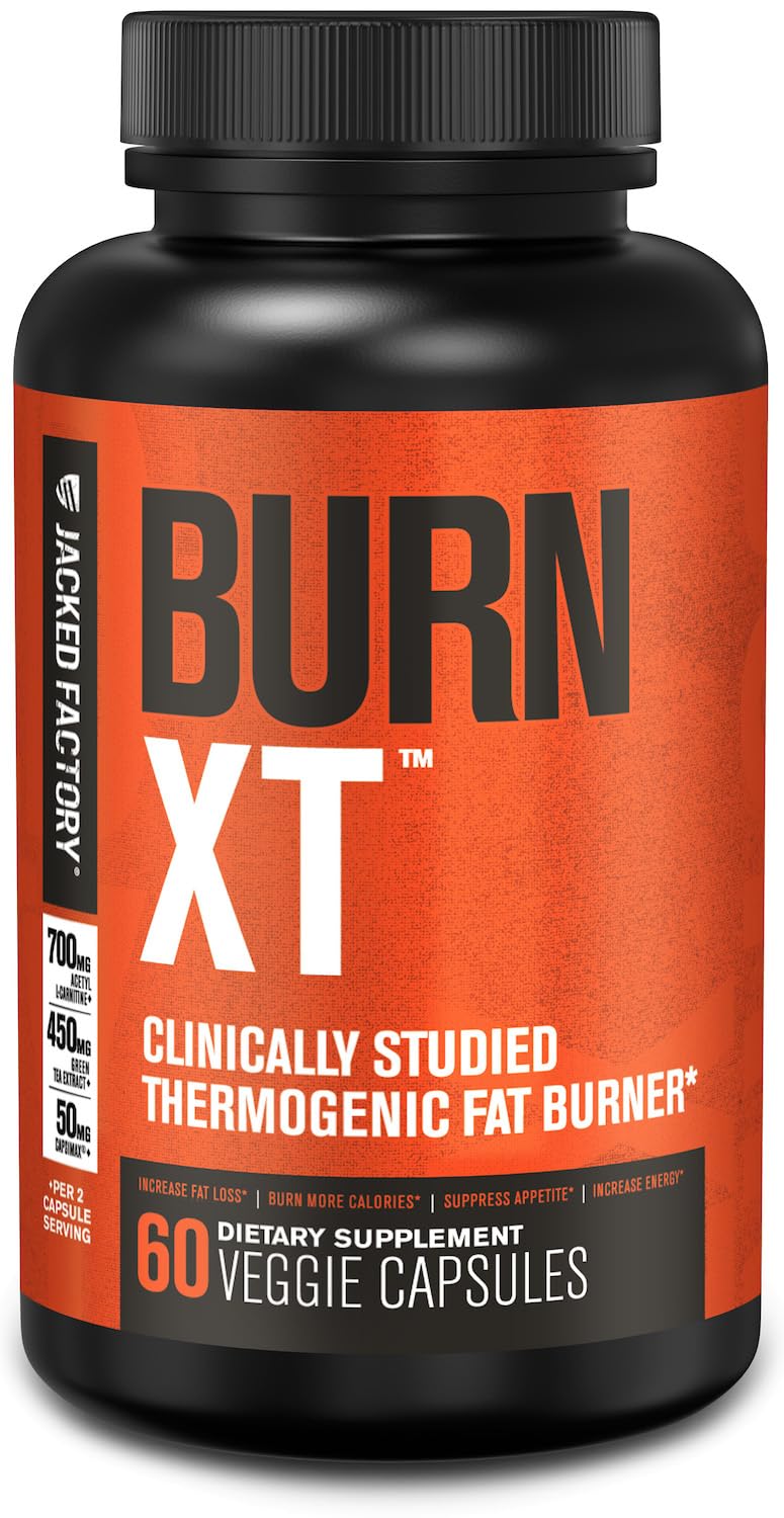 Jacked Factory Burn-XT bottle on white background