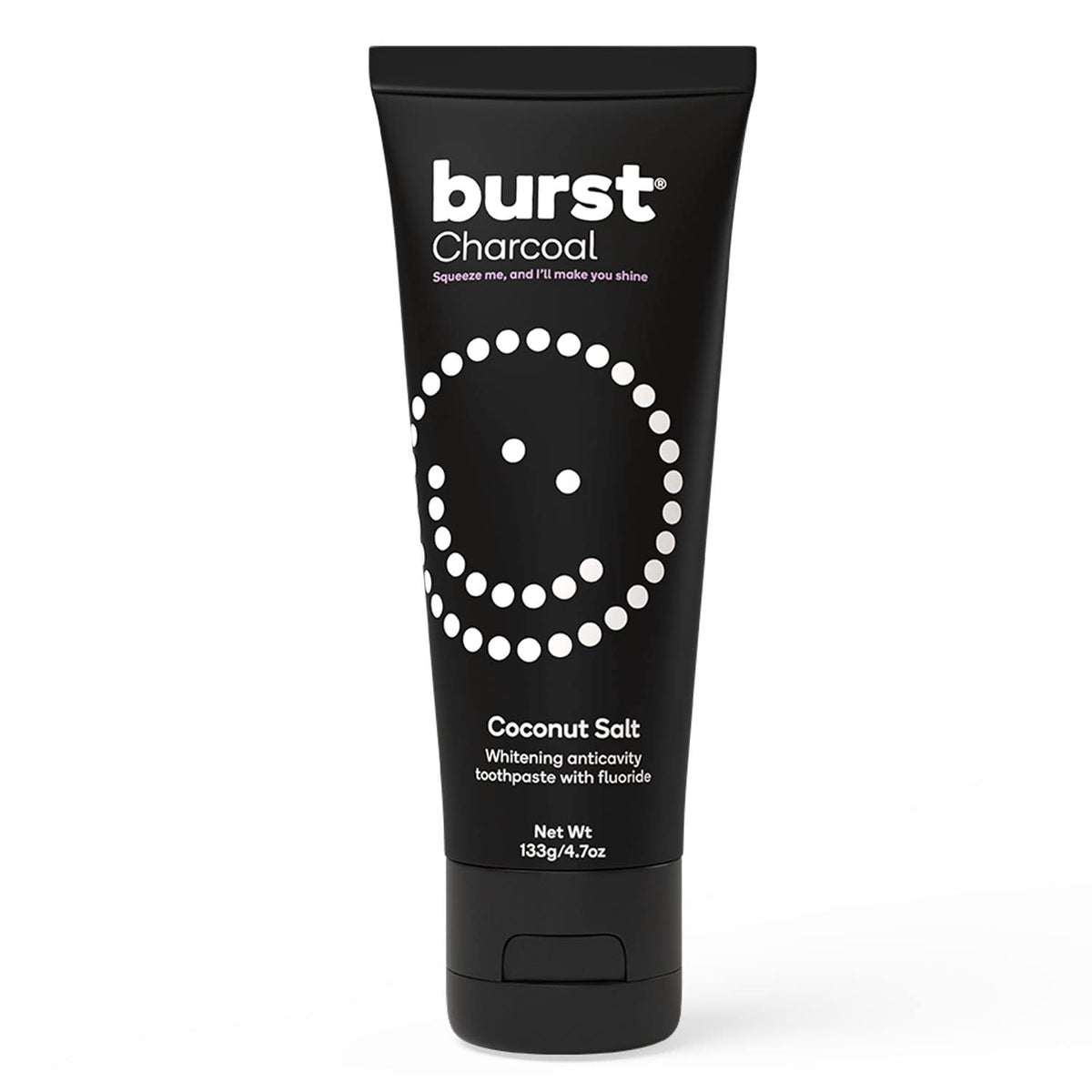 BURST Charcoal Whitening Toothpaste for Adults 4.7oz tube (hero image)