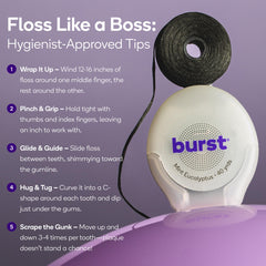 Xylitol-coated floss with stain-busting action