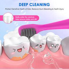 Pink Burst Kids toothbrush replacement head