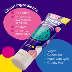 4oz/2-Pack BURST Marshmallow Sparkle toothpaste packaging