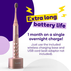 BURST Original Sonic Electric Toothbrush White with packaging