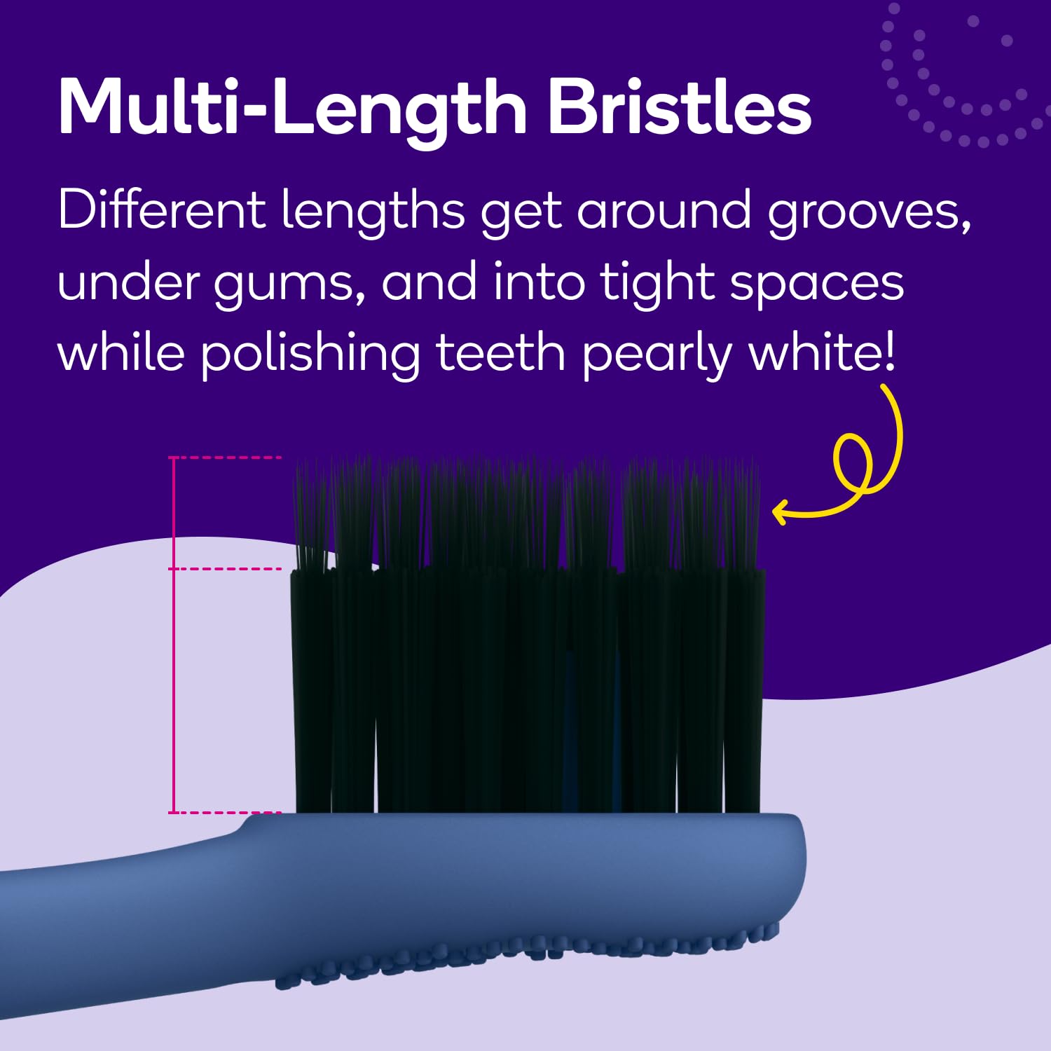 Deep clean bristle design detail