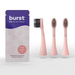 BURST Pro replacement heads Rose Gold 3-pack - product image 1