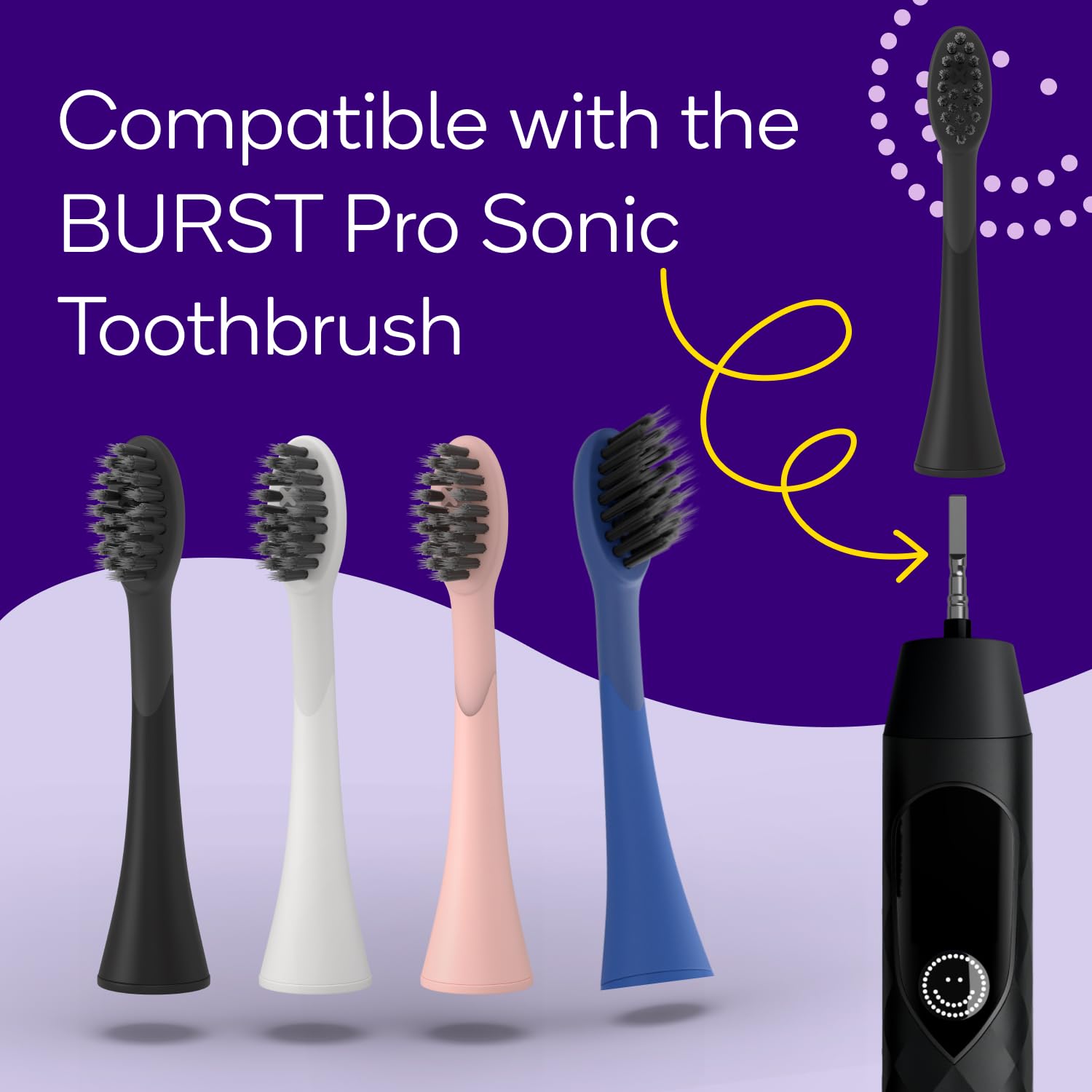Rose Gold BURST Pro replacement heads - product image 3