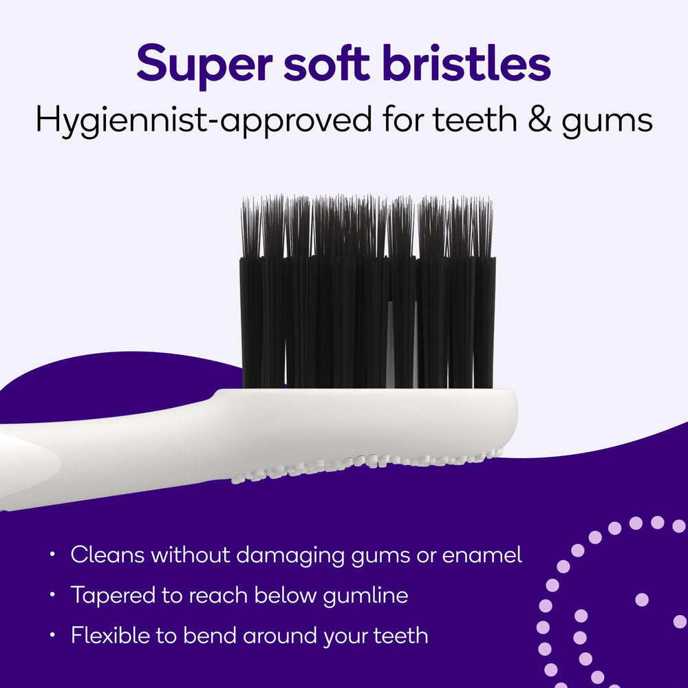 Bristles reach below gumline for deep clean – BURST Pro heads