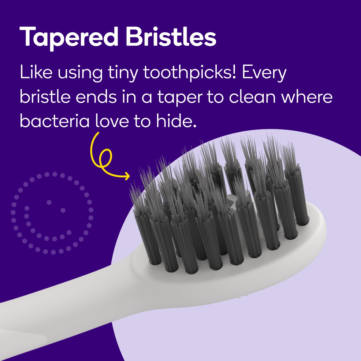 Three-pack BURST Pro replacement heads for stain and plaque removal