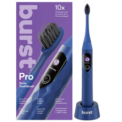 Burst Pro Sonic Electric Toothbrush Blue — front view
