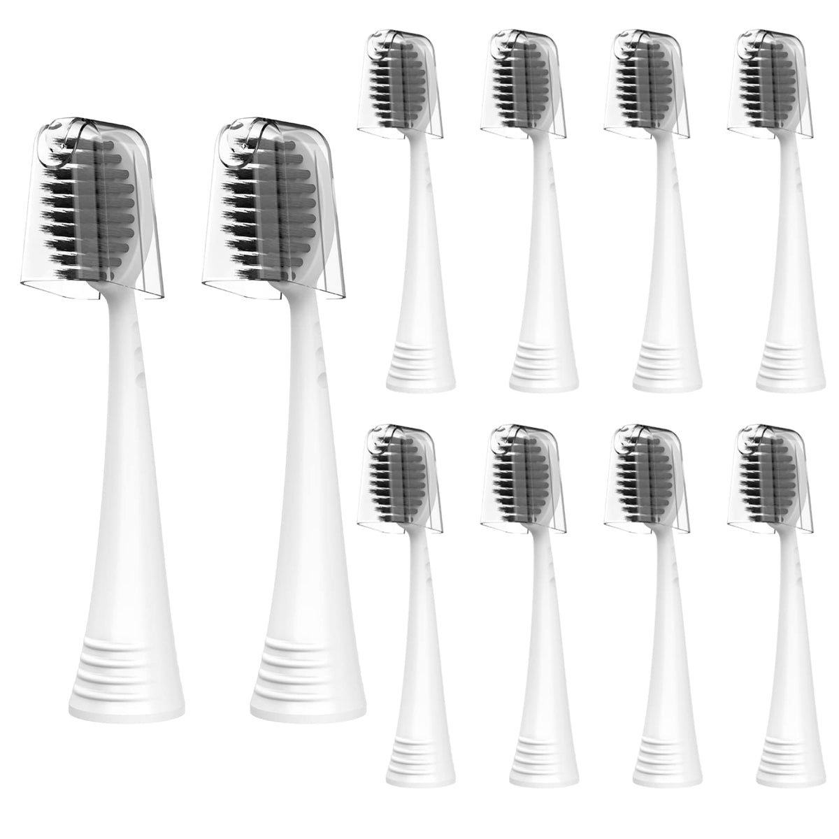 BURST replacement heads with covers 10 count white - front view