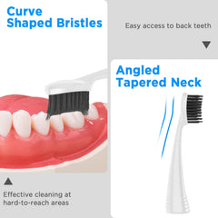 Charcoal bristles close-up on BURST replacement head