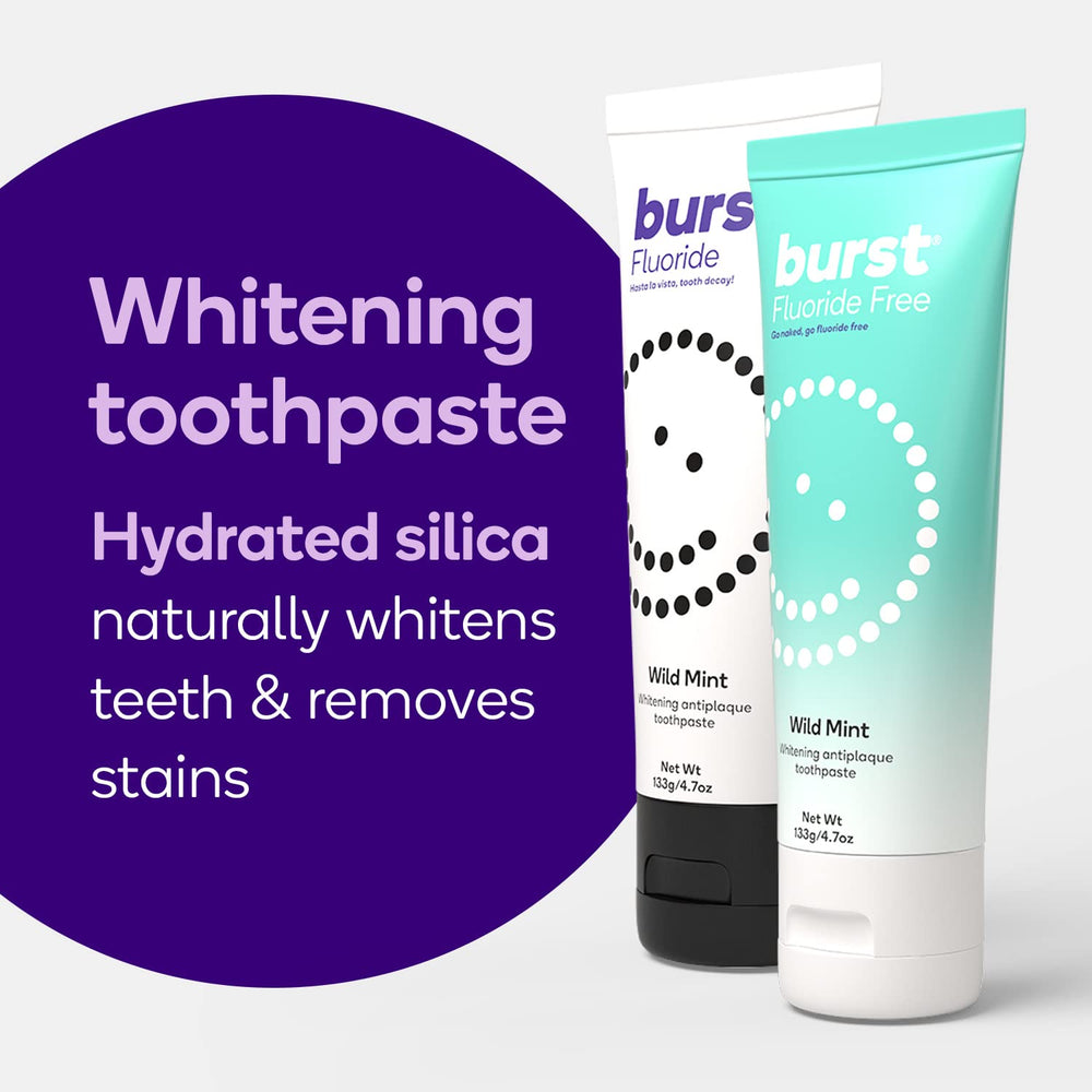 BURST Whitening Toothpaste 2-Pack tubes side by side