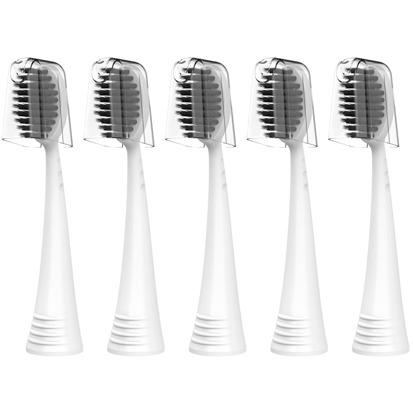 Replacement BURST toothbrush heads in white color